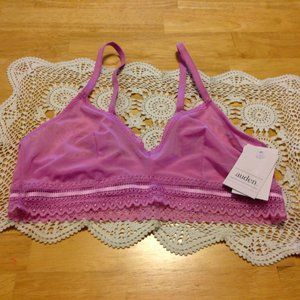 Auden sheer unlined bralette, size  S, pullover
